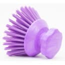 Carlisle 5" Round Scrub Brush - Polyester Bristles, Purple (42395EC68) thumbnail 3