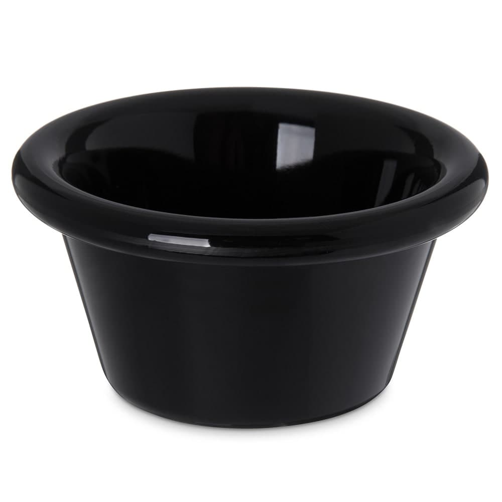 Carlisle 2 41/50" Round Ramekin w/ 2 oz Capacity, Smooth, Black (4312203)