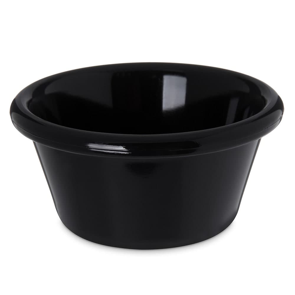 Carlisle 3 9/50" Round Ramekin w/ 3 oz Capacity, Smooth, Black (4312303)
