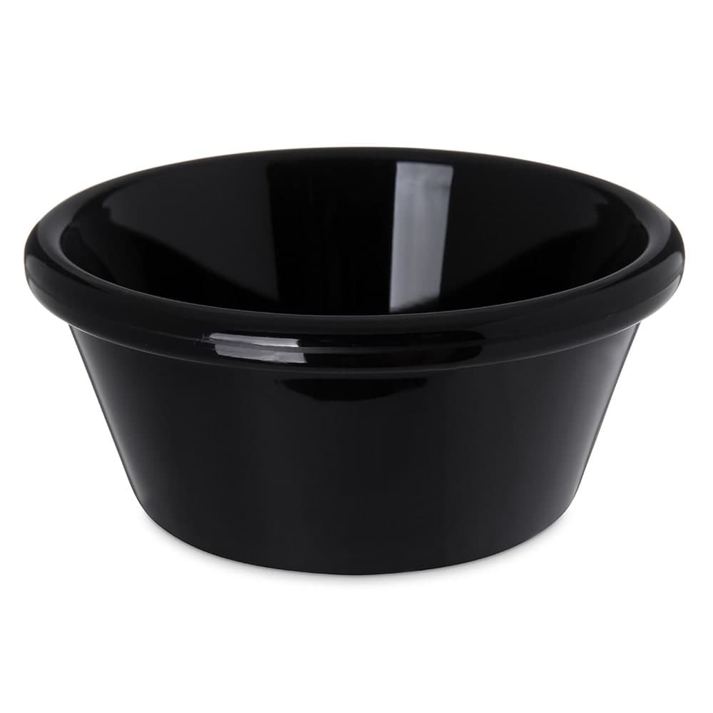 Carlisle 4" Round Ramekin w/ 6 oz Capacity, Smooth, Black (4312603)