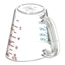 Carlisle 8 oz Oval Measuring Cup w/ Pour Spout & C-Handle, Polycarbonate, Clear (4314107) thumbnail 4