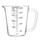 Carlisle 16 oz Oval Measuring Cup w/ Pour Spout & C-Handle, Polycarbonate, Clear (4314207) thumbnail 2