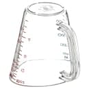 Carlisle 16 oz Oval Measuring Cup w/ Pour Spout & C-Handle, Polycarbonate, Clear (4314207) thumbnail 4