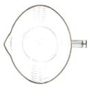 Carlisle 64 oz Oval Measuring Cup w/ Pour Spout & C-Handle, Polycarbonate, Clear (4314407) thumbnail 3
