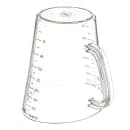 Carlisle 64 oz Oval Measuring Cup w/ Pour Spout & C-Handle, Polycarbonate, Clear (4314407) thumbnail 4