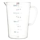 Carlisle 128 oz Oval Measuring Cup w/ Pour Spout & C-Handle, Polycarbonate, Clear (4314507) thumbnail 2