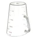 Carlisle 128 oz Oval Measuring Cup w/ Pour Spout & C-Handle, Polycarbonate, Clear (4314507) thumbnail 4