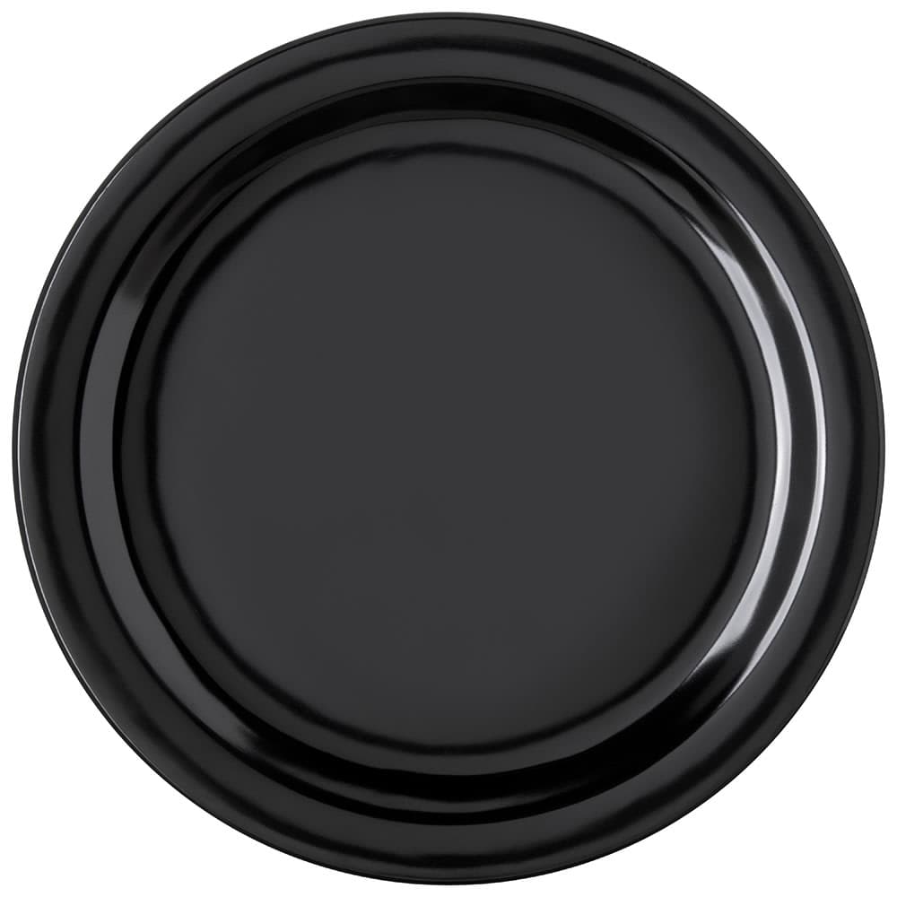 Carlisle 10 1/4" Round Melamine Dinner Plate, Black (4350003)