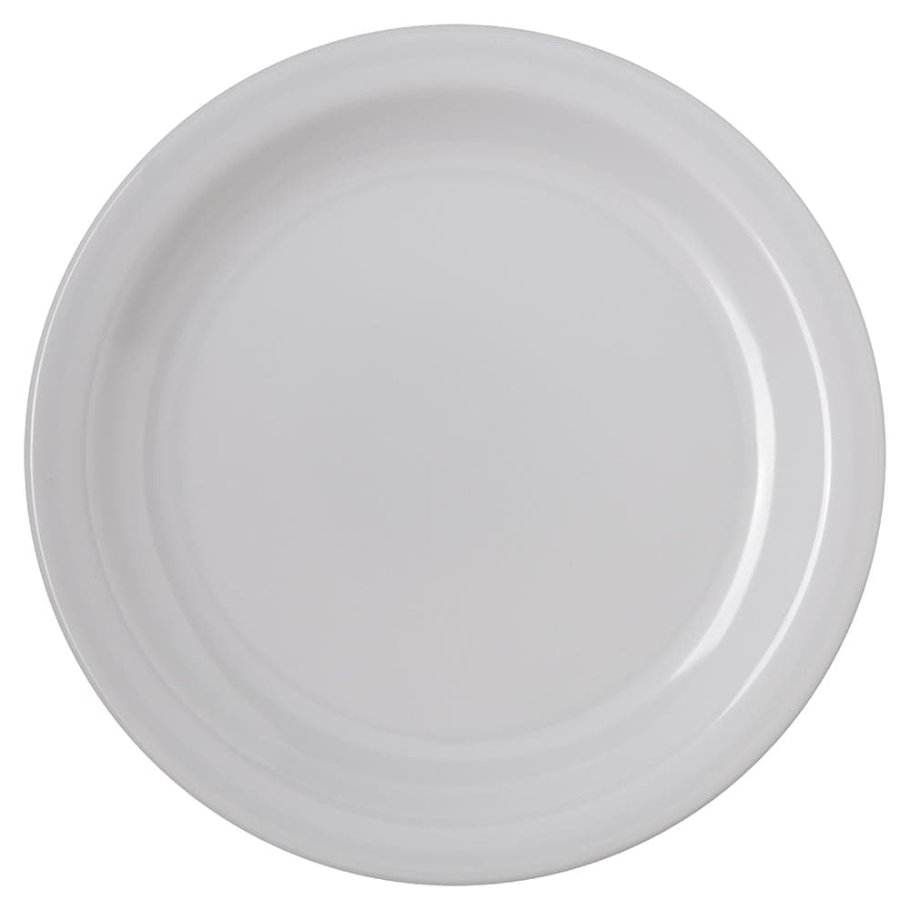 Carlisle 7 1/4" Round Melamine Salad Plate, White (4350302)