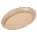Carlisle 12" x 8-1/2" Oval Dallas Ware Platter - Melamine, Tan (4356025) thumbnail 4