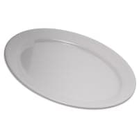Carlisle 12" x 8-1/2" Oval Dallas Ware Platter - Melamine, Tan (4356025) thumbnail 6
