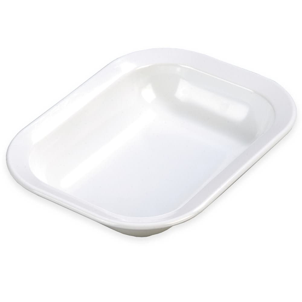 Carlisle 28 oz Rectangular Melamine Serving Bowl, White (4374502)