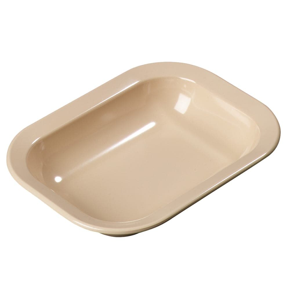 Carlisle 32 1/10 oz Rectangular Melamine Serving Bowl, Tan (4374525)