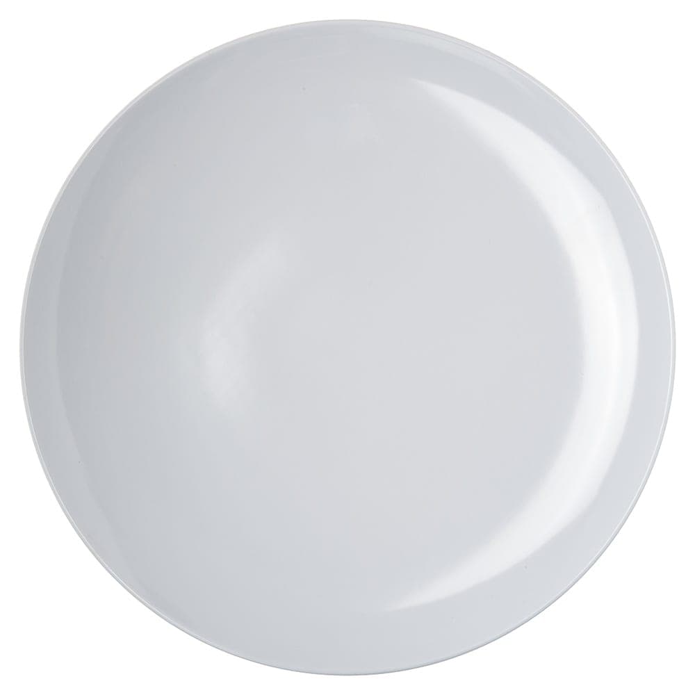 Carlisle 12" Round Melamine Pizza Plate, White (4380002)