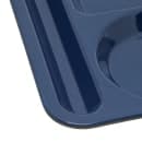 Carlisle Melamine Rectangular Tray w/ (6) Compartments, 14" x 10", Dark Blue (4398050) thumbnail 4