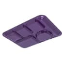 Carlisle Melamine Rectangular Tray w/ (6) Compartments, 14" x 10", Purple (4398087) thumbnail 3