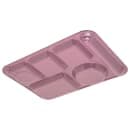 Carlisle Melamine Rectangular Tray w/ (6) Compartments, 14" x 10", Rose Granite (4398193) thumbnail 3