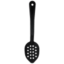 Carlisle 11" Perforated Serving Spoon - Plastic, Black (441103) thumbnail 3