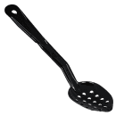 Carlisle 11" Perforated Serving Spoon - Plastic, Black (441103) thumbnail 4