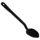 Carlisle 13" Solid Serving Spoon - Plastic, Black (442003) thumbnail 4