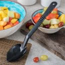 Carlisle 13" Solid Serving Spoon - Plastic, Black (442503) thumbnail 5