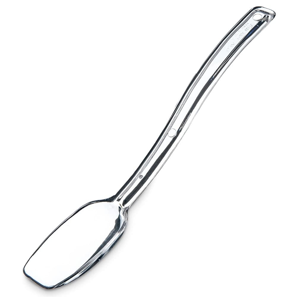 Carlisle 8"L Solid Salad/Buffet Spoon w/  1/2 oz Capacity, Plastic, Clear (446007)
