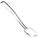 Carlisle 8"L Solid Salad/Buffet Spoon w/  1/2 oz Capacity, Plastic, Clear (446007) thumbnail 4