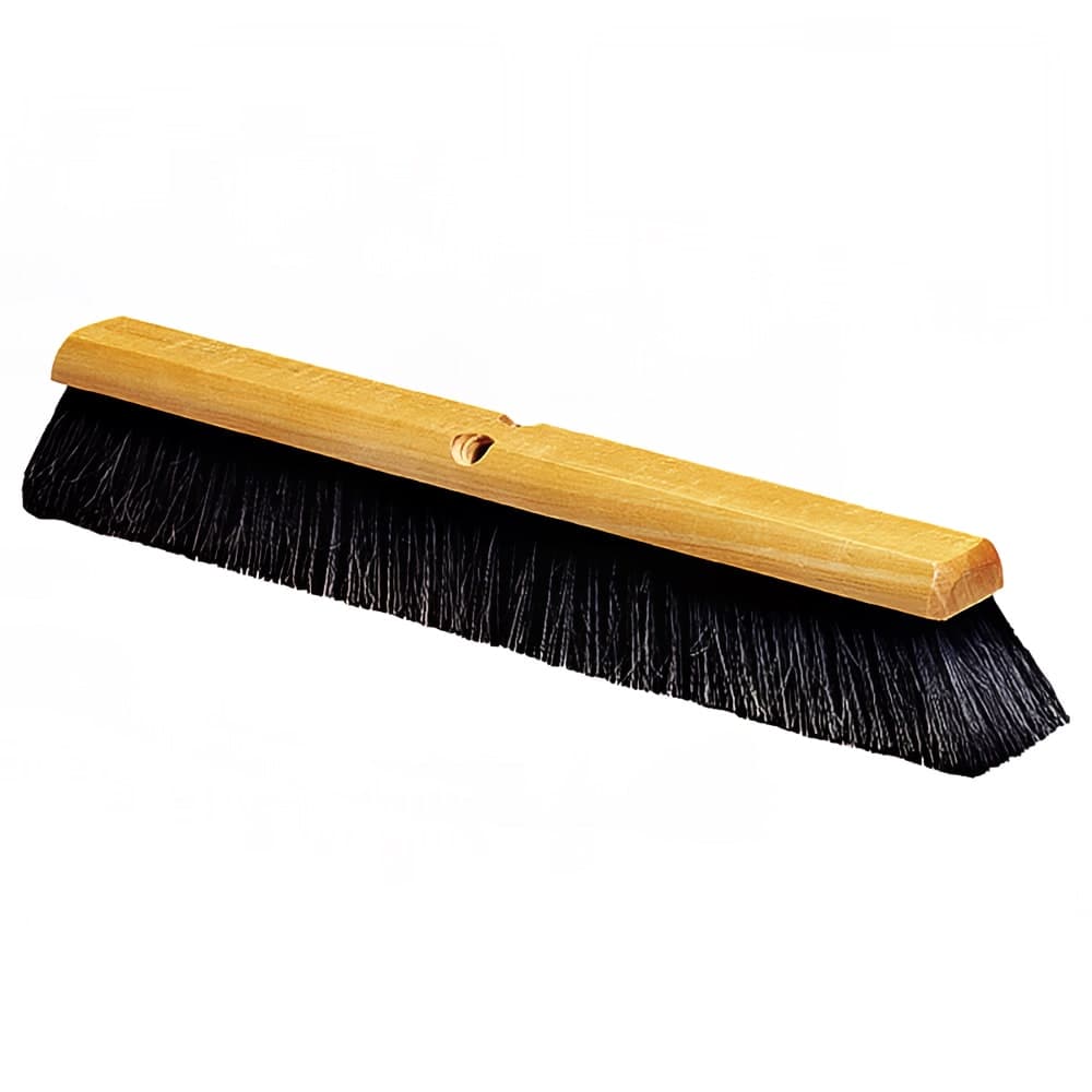 Carlisle 24" Push Broom Head w/ Horsehair & Polypropylene Bristles, Black (4503103)