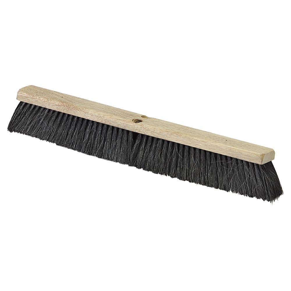 Carlisle 18" Push Broom Head w/ Tampico & Horsehair Bristles, Black (4504003)