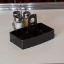 Carlisle 6 Compartment Rectangular Sugar Caddy - Plastic, Black (455103) thumbnail 2