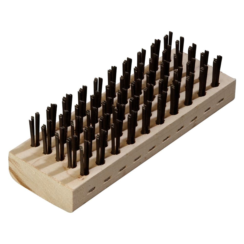 Carlisle 7 3/4"L Butcher Block Brush w/ Tempered Steel Bristles (4578100)