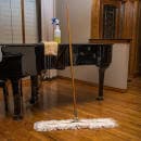 Carlisle 60"L Dust Mop Handle for Wire Frames, Wood (4585000) thumbnail 5