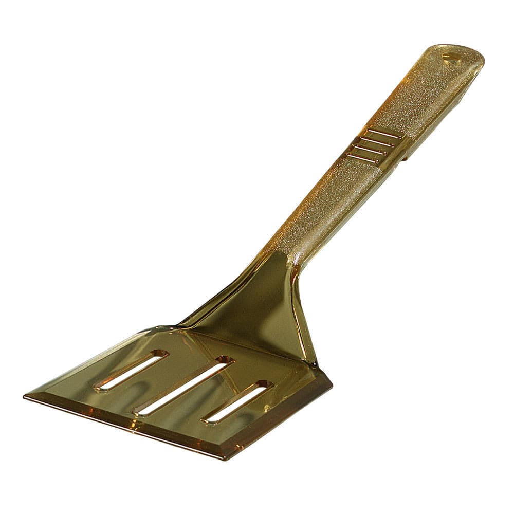 Carlisle 13 1/2" Slotted Turner - Plastic, Amber (490013)