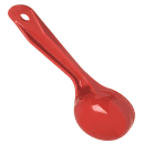 Carlisle 2 oz Solid Portion Spoon w/ Flat Bottom, Plastic, Red (492405) thumbnail 4