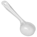 Carlisle 3 oz Solid Portion Spoon w/ Flat Bottom, Plastic, White (492602) thumbnail 4