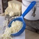 Carlisle 8 oz Solid Portion Spoon w/ Flat Bottom, Plastic, Blue (493114) thumbnail 5