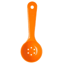Carlisle 2 1/2 oz Perforated Measure Misers® Portion Spoon, Orange (496324) thumbnail 3