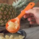 Carlisle 2 1/2 oz Perforated Measure Misers® Portion Spoon, Orange (496324) thumbnail 5