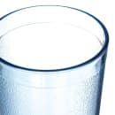Carlisle 12 oz Blue Textured Plastic Tumbler (521254) thumbnail 4
