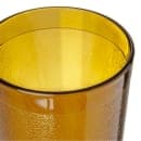 Carlisle 12 oz Amber Textured Plastic Tumbler (521213) thumbnail 4
