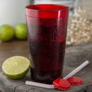 Carlisle 12 oz Ruby Textured Plastic Tumbler (521210) thumbnail 5
