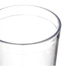 Carlisle 16 oz Clear Textured Plastic Tumbler (5216-207) thumbnail 3