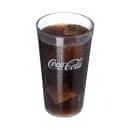 Carlisle 16 oz Clear Textured Coca Cola® Plastic Tumbler (52163550E) thumbnail 2