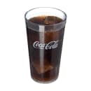 Carlisle 16 oz Clear Textured Coca Cola® Plastic Tumbler (52163550E) thumbnail 3