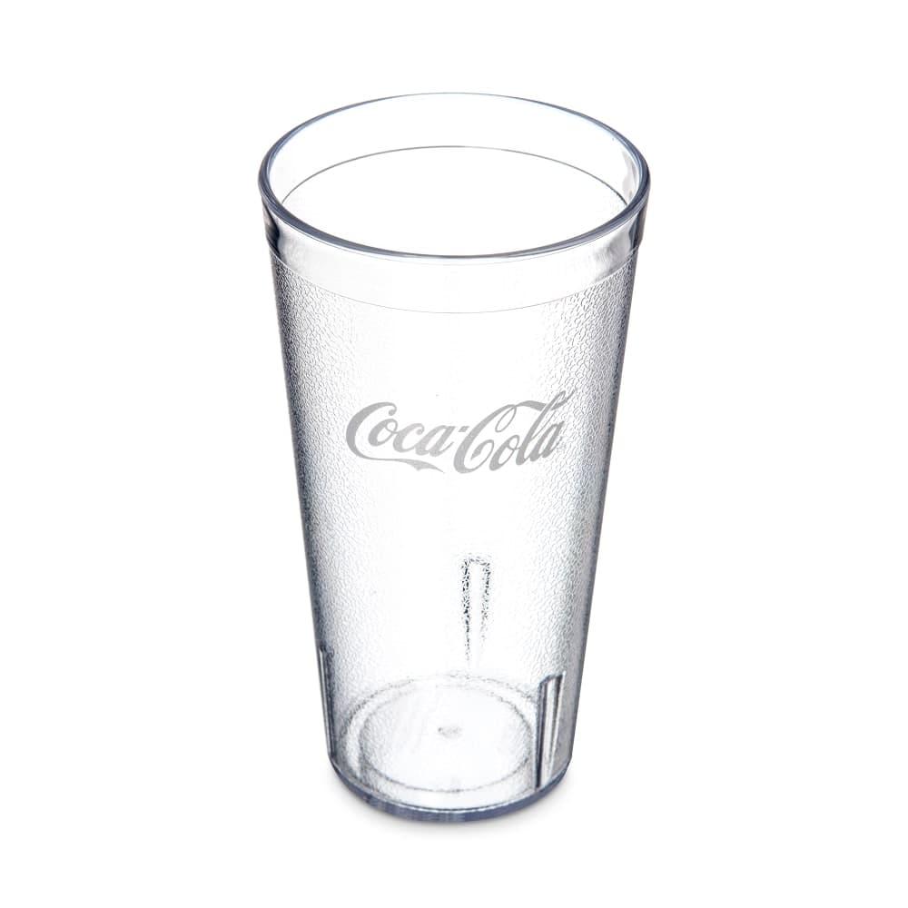 Carlisle 20 oz Clear Textured Coca Cola® Plastic Tumbler (52203550A)