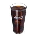 Carlisle 20 oz Clear Textured Coca Cola® Plastic Tumbler (52203550A) thumbnail 2