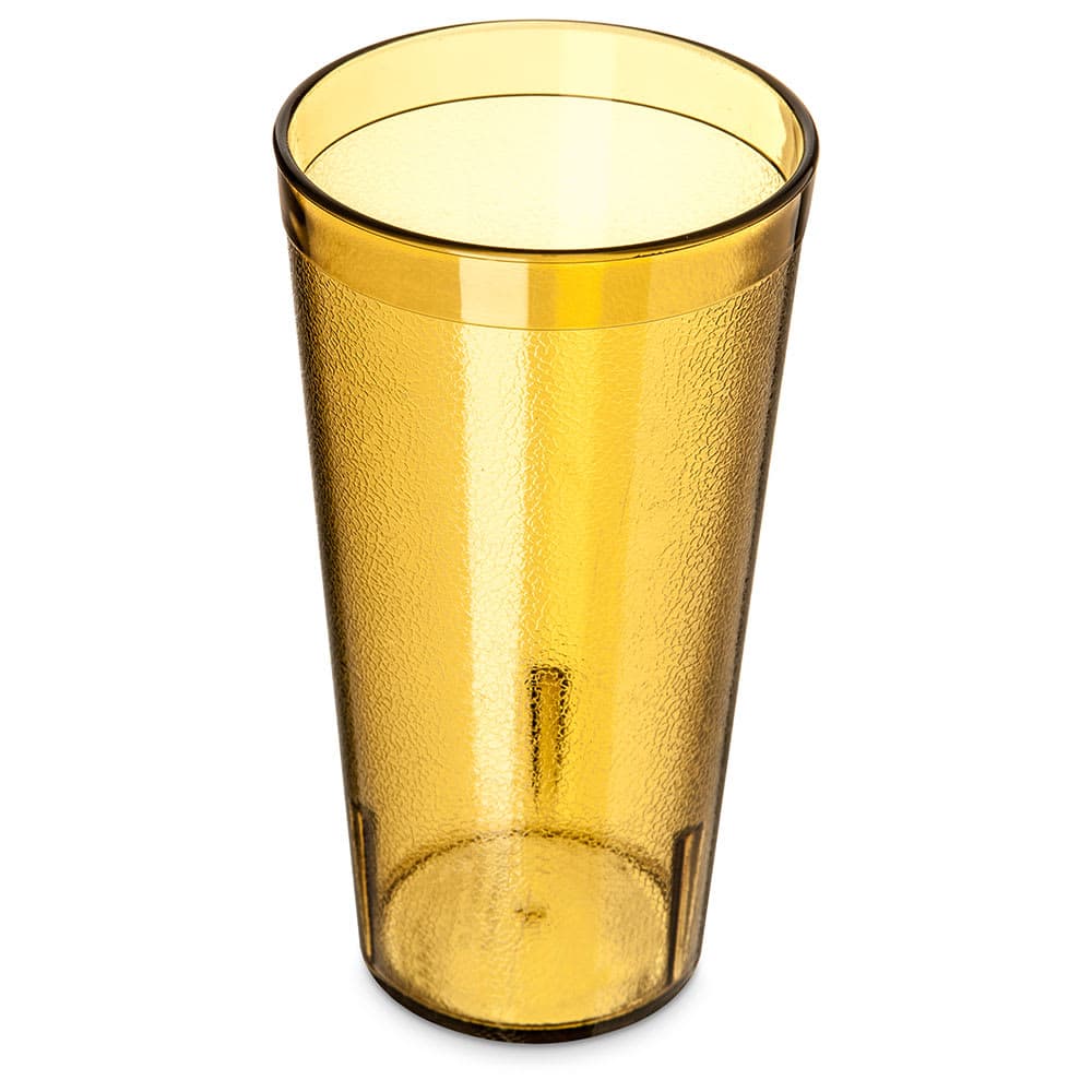 Carlisle 20 oz Amber Textured Plastic Tumbler (522013)