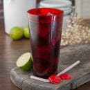 Carlisle 20 oz Clear Textured Ruby Tumbler (522010) thumbnail 5