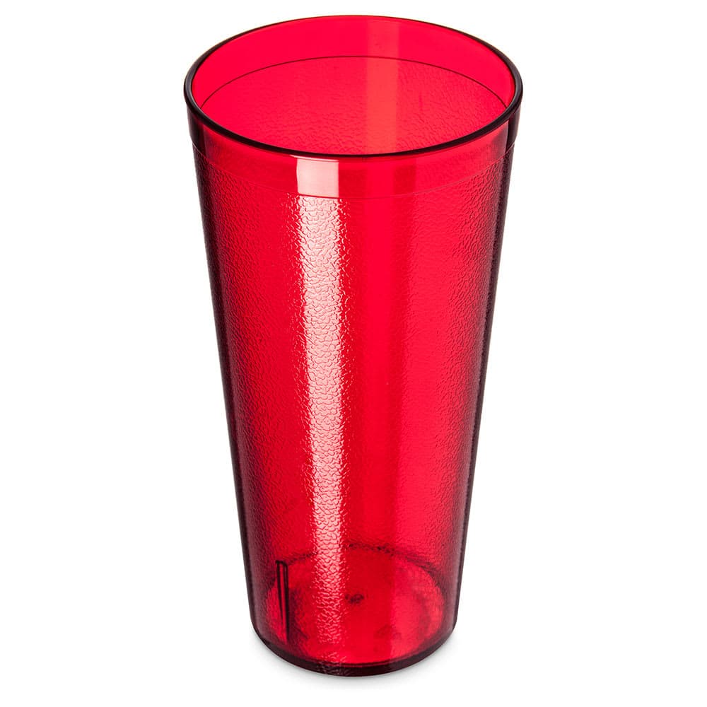 Carlisle 24 oz Ruby Textured Plastic Tumbler (522410)