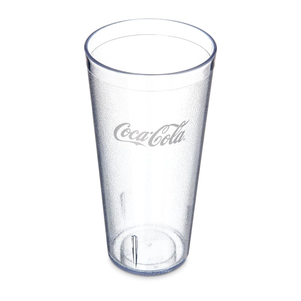 Carlisle 24 oz Clear Textured Coca Cola® Plastic Tumbler (52243550G)